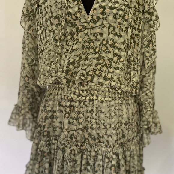 MISA LOS ANGELES Penelope Green Floral Mini Dress - Picture 2 of 4